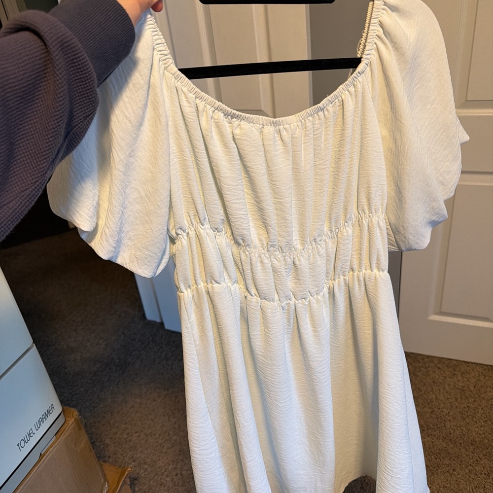 White Off-Shoulder Dress